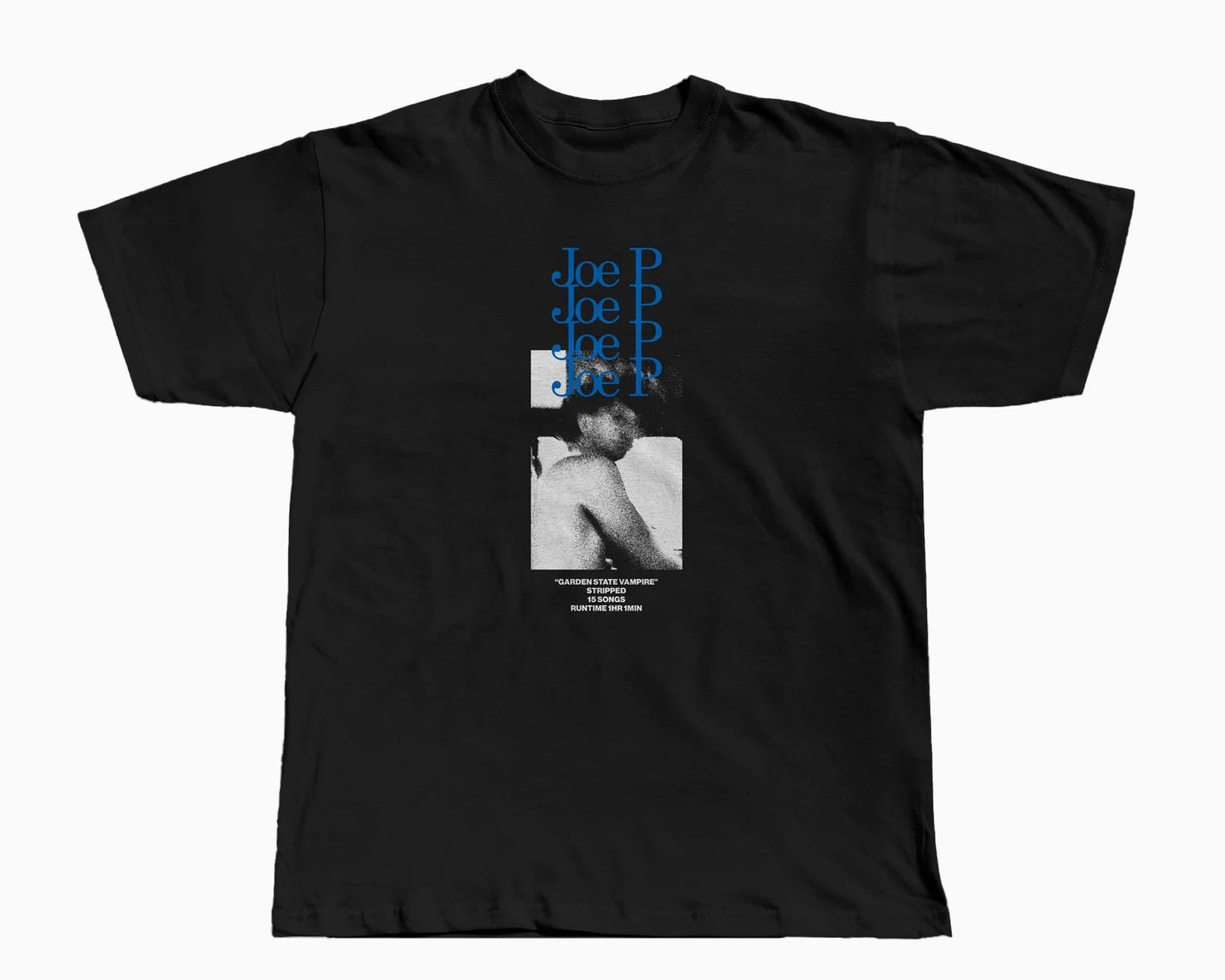 PRE-ORDER - Joe P - Garden State Vampire Stripped Black T-Shirt